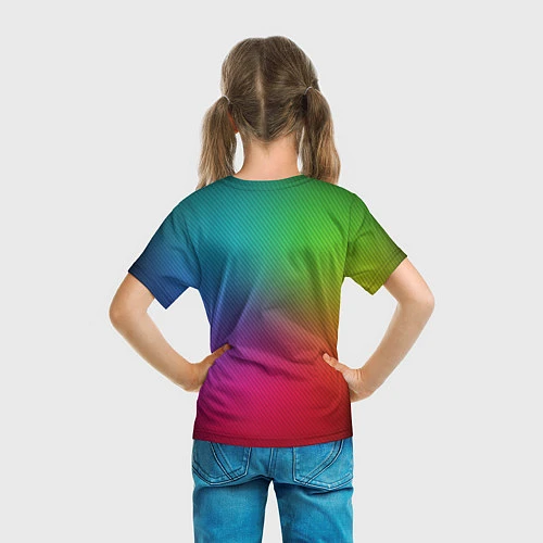 Детская футболка Смешанные матовые цвета / 3D-принт – фото 6