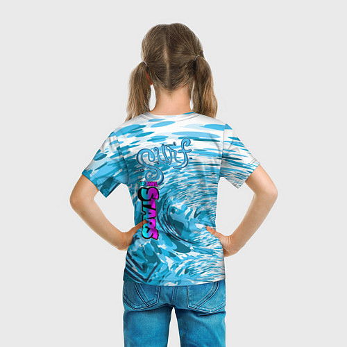 Детская футболка Brawl STARS surfing / 3D-принт – фото 6