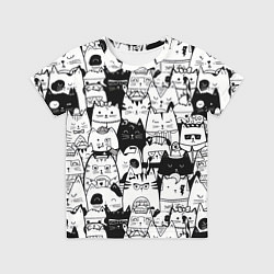 Футболка детская Котики, цвет: 3D-принт