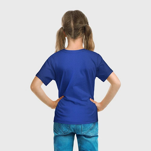 Детская футболка CHELSEA домашняя сезон 2021 / 3D-принт – фото 6