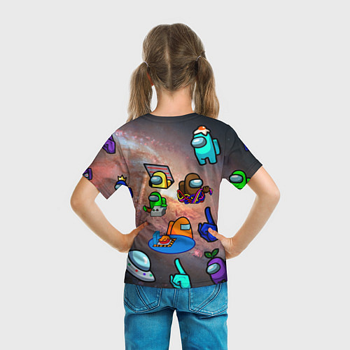 Детская футболка Among Us Чёрная дыра / 3D-принт – фото 6