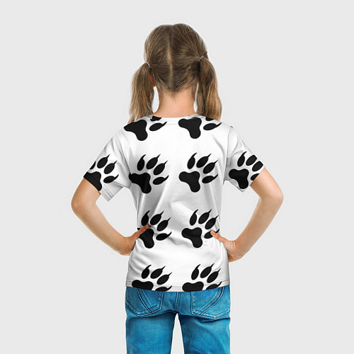 Детская футболка Лапы медведя / 3D-принт – фото 6