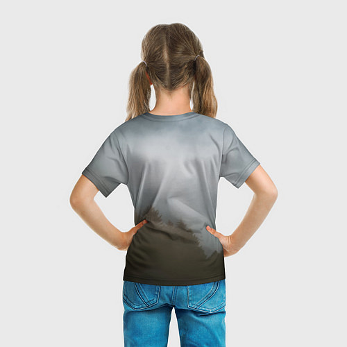 Детская футболка Орёл над лесом / 3D-принт – фото 6