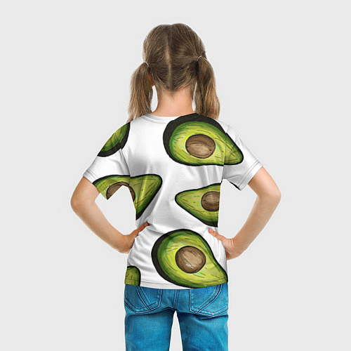 Детская футболка Авокадо / 3D-принт – фото 6