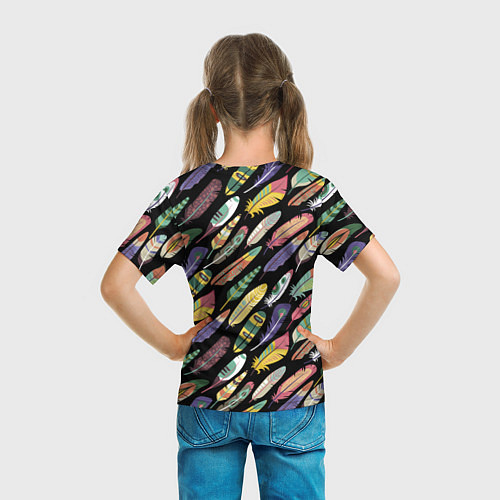 Детская футболка Feathers / 3D-принт – фото 6