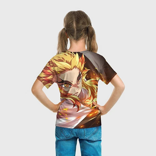 Детская футболка Клинок Рассекающий Демонов / 3D-принт – фото 6
