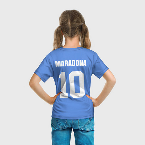Детская футболка Диего Марадона Наполи Ретро / 3D-принт – фото 6
