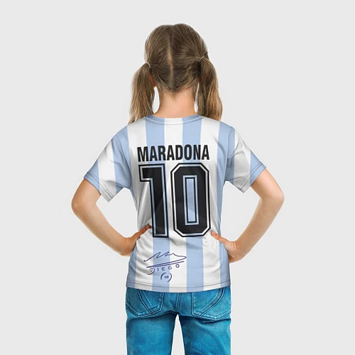 Детская футболка Diego Maradona 10 Автограф / 3D-принт – фото 6