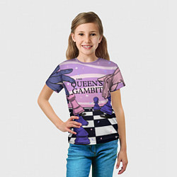 Футболка детская The Queens Gambit, цвет: 3D-принт — фото 2