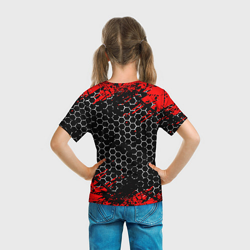 Детская футболка Among Us Impostor Gun Red / 3D-принт – фото 6