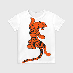 Футболка детская Тигр, цвет: 3D-принт