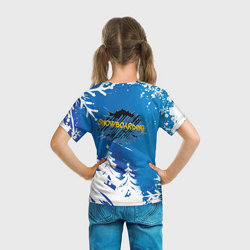 Детская футболка Brawl Stars Snowboarding / 3D-принт – фото 6