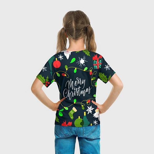 Детская футболка Merry Christmas / 3D-принт – фото 6