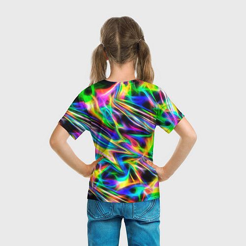 Детская футболка Космическая хризонтема / 3D-принт – фото 6