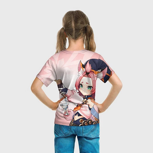 Детская футболка GENSHIN IMPACT, ДИОНА / 3D-принт – фото 6