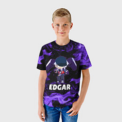 Футболка детская BRAWL STARS EDGAR, цвет: 3D-принт — фото 2