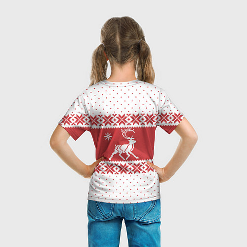 Детская футболка Северный Олень / 3D-принт – фото 6