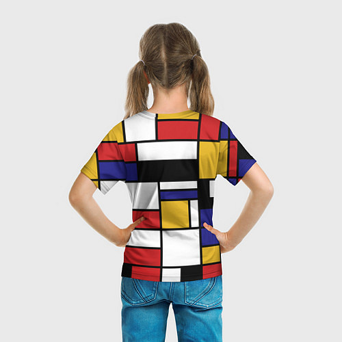 Детская футболка Color blocking / 3D-принт – фото 6