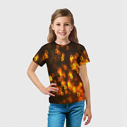 Футболка детская BITCOIN KRYPTONATE, цвет: 3D-принт — фото 2