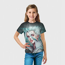 Футболка детская Доктор Стоун, цвет: 3D-принт — фото 2