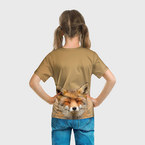 Детская футболка Милая лисичка / 3D-принт – фото 6