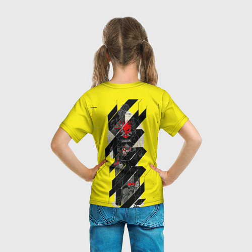 Детская футболка Киберпанк 2077 Киану на спине / 3D-принт – фото 6