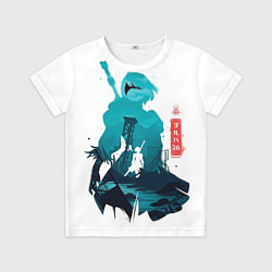 Футболка детская NIER AUTOMATA 2B, цвет: 3D-принт