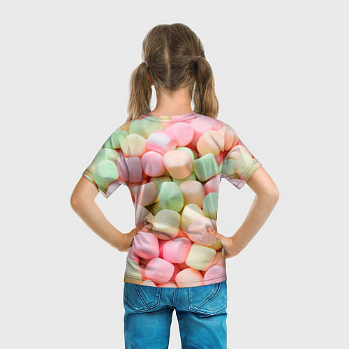 Детская футболка Маршмэлов зефирки нежные / 3D-принт – фото 6