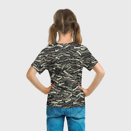 Детская футболка Камуфляж - Димон / 3D-принт – фото 6