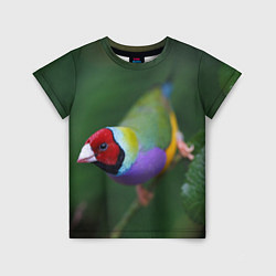 Футболка детская Яркая птичка попугай, цвет: 3D-принт
