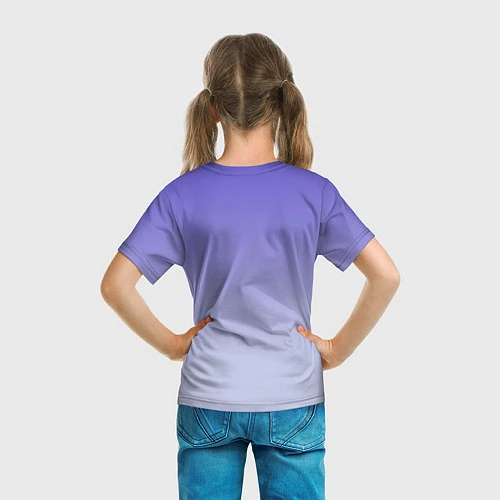 Детская футболка Енот акварелью потеки / 3D-принт – фото 6