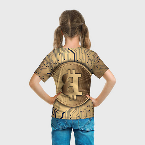 Детская футболка Биткоин / 3D-принт – фото 6