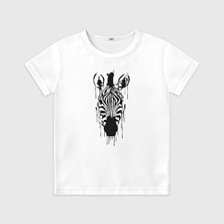 Футболка детская Зебра минимализм, цвет: 3D-принт