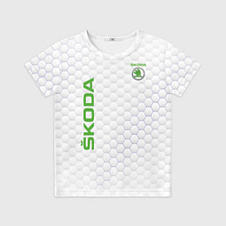Футболка детская SKODA, цвет: 3D-принт