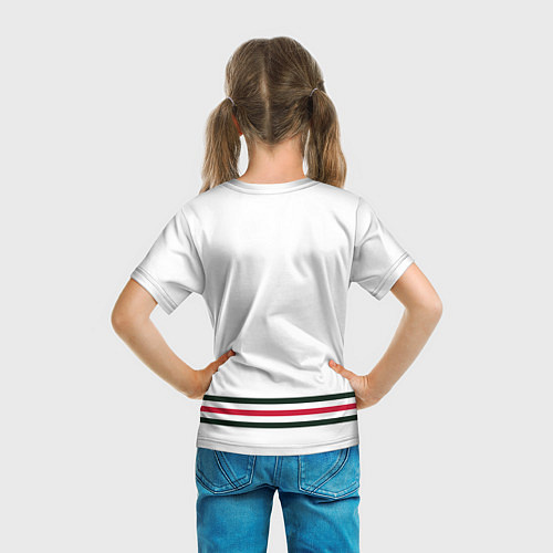 Детская футболка Чикаго Блэкхокс Форма1 / 3D-принт – фото 6