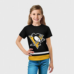 Футболка детская Питтсбург Пингвинз Форма1, цвет: 3D-принт — фото 2