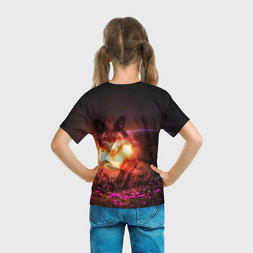 Детская футболка Лисица с фонариками / 3D-принт – фото 6