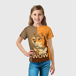 Футболка детская Doge Wow, цвет: 3D-принт — фото 2