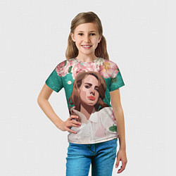 Футболка детская Lana del rey, цвет: 3D-принт — фото 2
