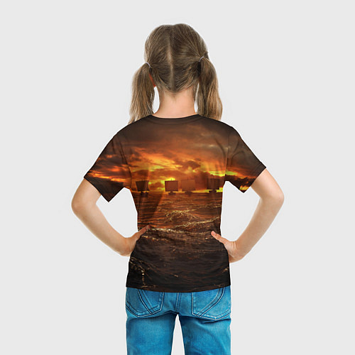 Детская футболка Valheim Корабли / 3D-принт – фото 6