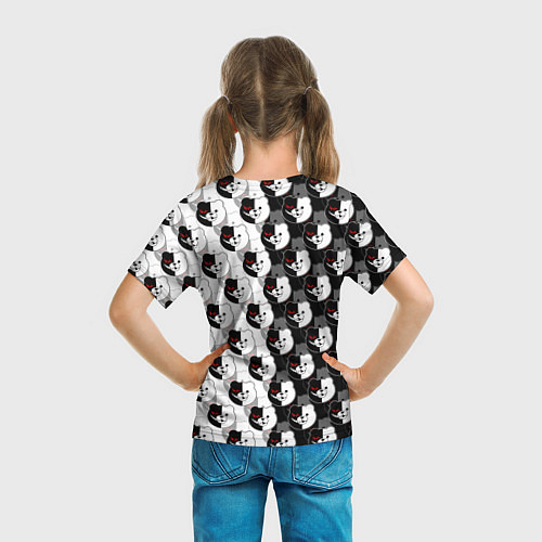 Детская футболка MONOKUMA МОНОКУМА PATTERN / 3D-принт – фото 6