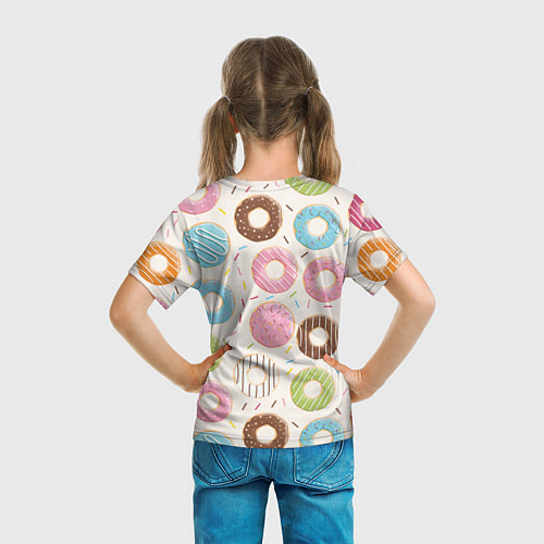 Детская футболка Пончики Donuts / 3D-принт – фото 6