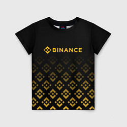 Футболка детская BINANCE БИНАНС БИРЖА, цвет: 3D-принт