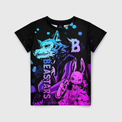 Футболка детская BEASTARS, Легоши и Хару, цвет: 3D-принт