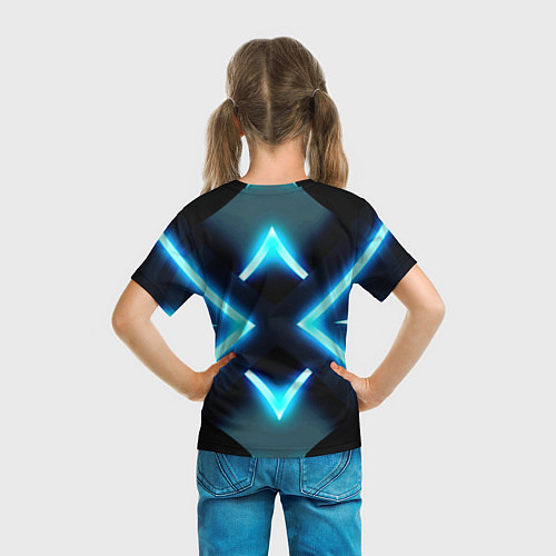 Детская футболка НЕОНОВЫЕ СТРЕЛКИ 3D / 3D-принт – фото 6