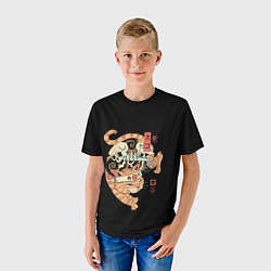 Футболка детская Cat of Death, цвет: 3D-принт — фото 2
