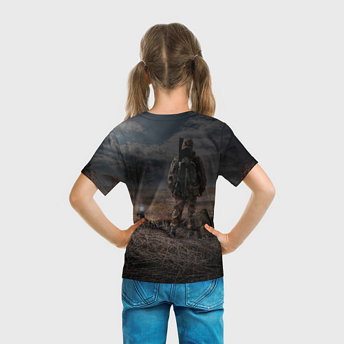 Детская футболка Metro одинокий сталкер / 3D-принт – фото 6
