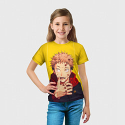 Футболка детская Магическая битва Jujutsu kai, цвет: 3D-принт — фото 2