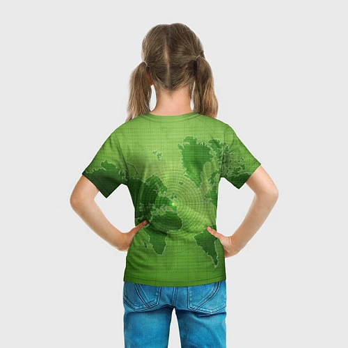 Детская футболка Карта мира / 3D-принт – фото 6