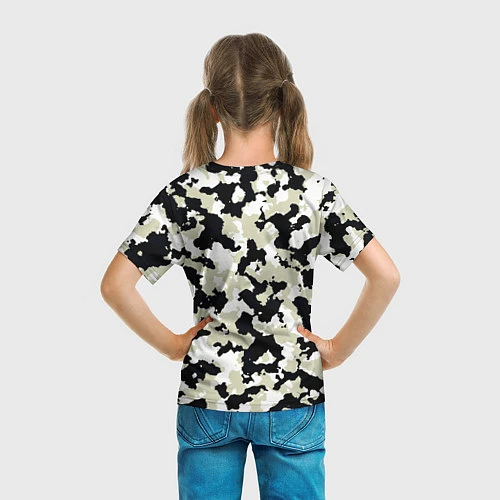 Детская футболка Холодный камуфляж / 3D-принт – фото 6